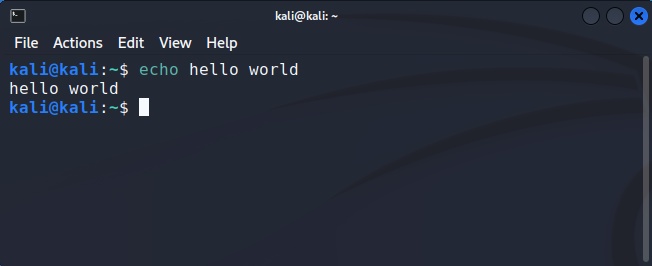 Kali terminal single-line display effect