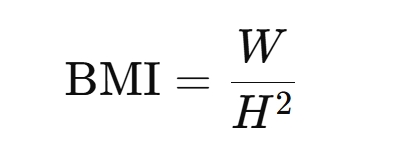 BMI计算公式