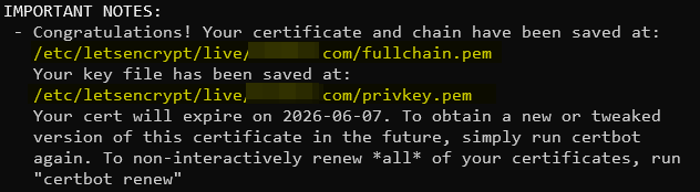 申请Let's Encrypt证书